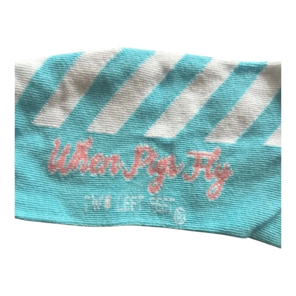 🆕Two Left Feet Sock Co. When Pigs Fly NWT
